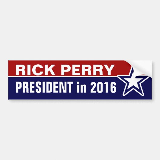 2016年のRick Perry バンパーステッカー (正面)