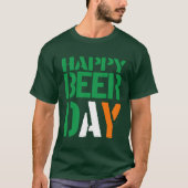2016年のSt patricksのアイルランド語は幸せなビール日を着色します Tシャツ (正面)