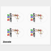 2016年アーチェリー 楕円形シール (シート)