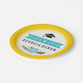 2016年イエローアクアフローラの卒業モダン級 ペーパープレート (アングル)