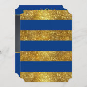 2016年エレガントグリッターフェイク紙吹雪卒業部 招待状 (正面/裏面)