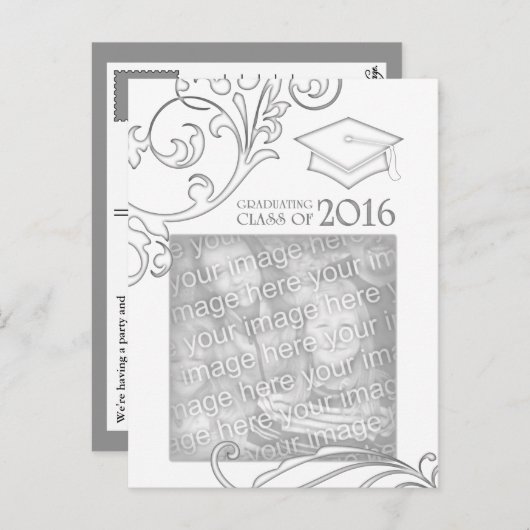 2016年エレガント卒業発表 案内ポストカード (正面/裏面)