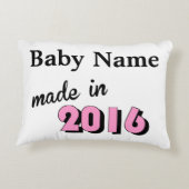 2016年カスタムピンクに作られたベビー アクセントクッション (裏面)
