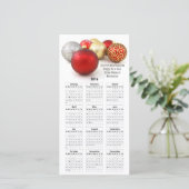 2016年カレンダー赤クリスマスインプリント事業 シーズンカード (スタンド正面)