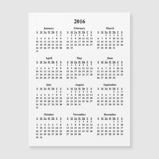 2016年カレンダー (正面)