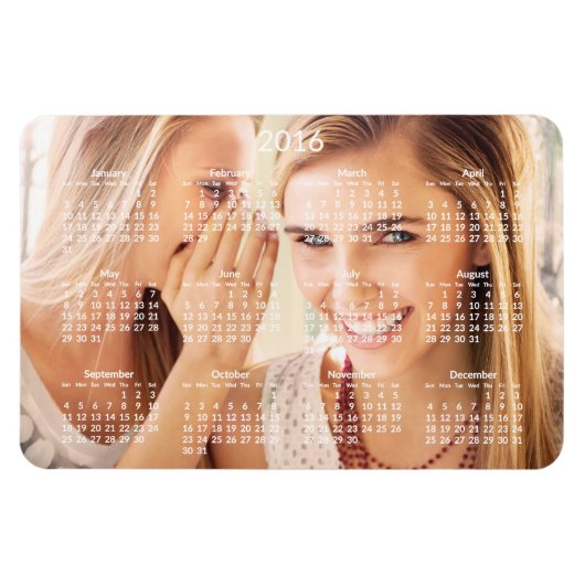 2016年カレンパーソナライズされたダー大型フレキシブル磁石 マグネット (横)