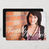 2016年クラス写真卒業パーティー招待状 招待状 (正面/裏面)