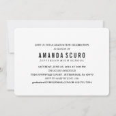 2016年クラス額写真卒業招待状 招待状 (裏面)