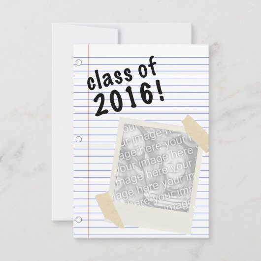 2016年クラス 招待状 (正面)