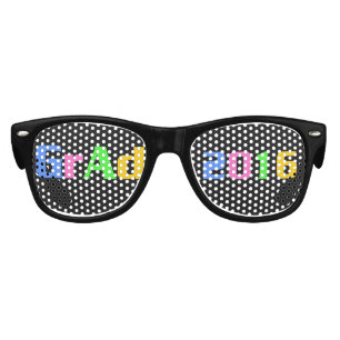 2016年グラカラフルド文字デザイン キッズサングラス