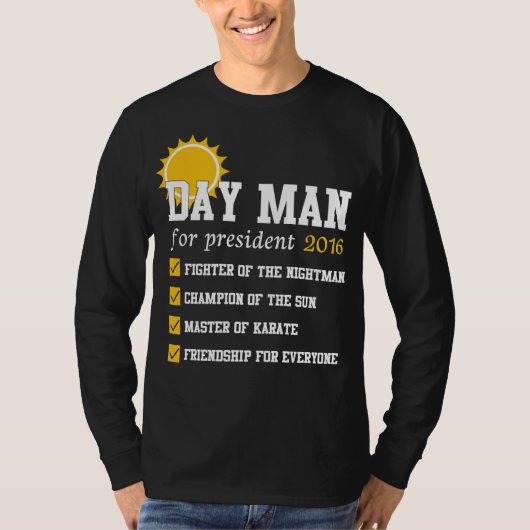 2016年サニーデイTシャツ大統領のデイマン Tシャツ (正面)