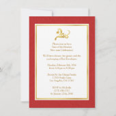 2016年サルの年-中国の招待状 招待状 (裏面)