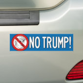 2016年トランプ禁止 バンパーステッカー (車上)
