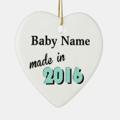 2016年パーソナライズされたにグリーンで製造されたベビー セラミックオーナメント (右)