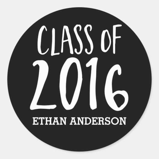 2016年パーソナライズされたクラス封筒用シール ラウンドシール (正面)