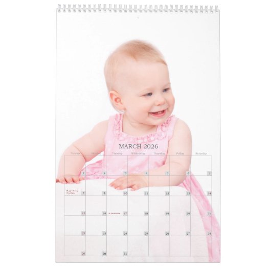 2016年パーソナライズされた予定表 カレンダー (3月 2026)