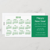 2016年ビジネスカレンダーby Janz Happy New Year Card シーズンカード (正面/裏面)