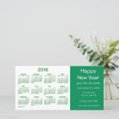 2016年ビジネスカレンダーby Janz Happy New Year Card シーズンカード (スタンド正面)