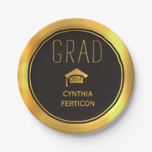 2016年モダン黒番金ゴールド卒業キャップ