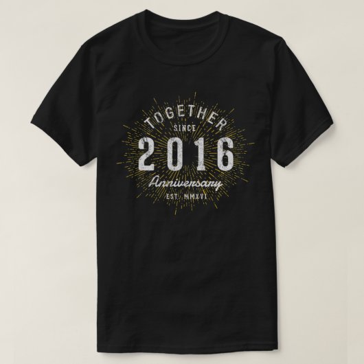 2016年ヴィンテージ6周年以来 Tシャツ (デザイン正面)