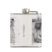 2016年中国の初3匹のフラパーソナライズされたスコ フラスク (裏面)