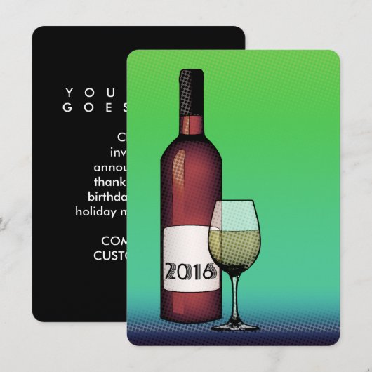 2016年乾杯！ 招待状 (正面/裏面)