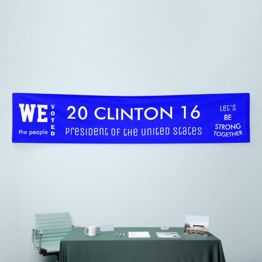 2016年人気がある米国大統領のクリントン投票 横断幕 (トレードショー)
