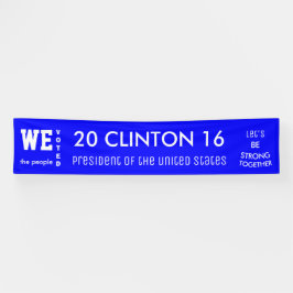 2016年人気がある米国大統領のクリントン投票 横断幕
