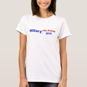2016年刑務所のヒラリー Tシャツ