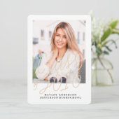 2016年卒業招待状の写真 招待状 (スタンド正面)