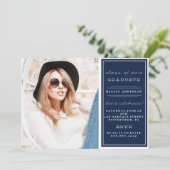 2016年卒業招待状の写真 招待状 (スタンド正面)