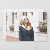 2016年卒業招待状の写真 招待状 (裏面)