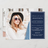 2016年卒業招待状の写真 招待状 (正面/裏面)