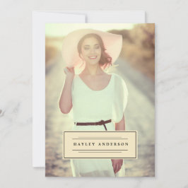 2016年卒業招待状の写真 招待状