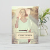 2016年卒業招待状の写真 招待状 (スタンド正面)