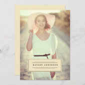 2016年卒業招待状の写真 招待状 (正面/裏面)