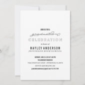 2016年卒業招待状の写真 招待状 (裏面)