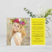 2016年卒業招待状の写真 招待状 (スタンド正面)