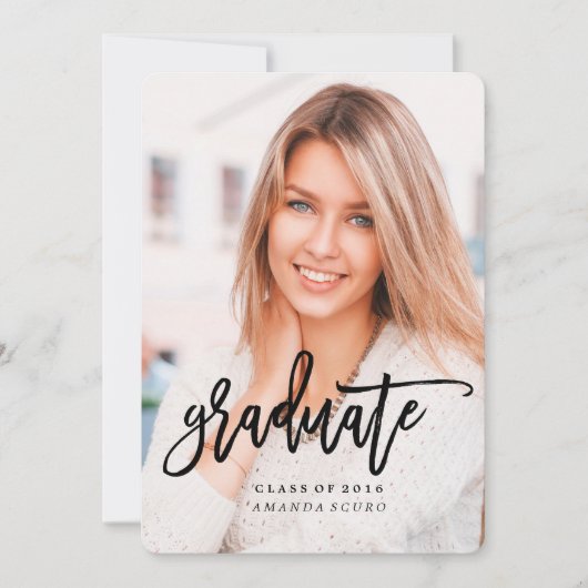 2016年卒業招待状 招待状 (正面)