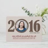 2016年卒業招待状 招待状 (スタンド正面)