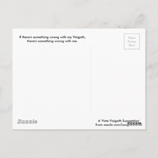 2016年大統領に投票 ポストカード (裏面)