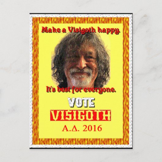 2016年大統領に投票 ポストカード (正面)