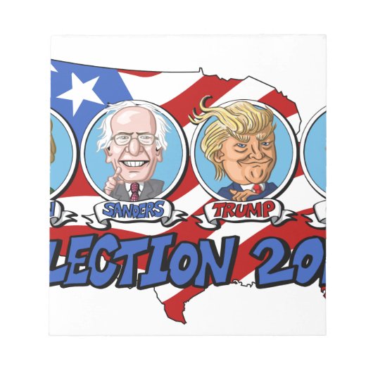 2016年大統領の選挙 ノートパッド (正面)