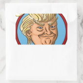 2016年大統領の選挙 長方形シール (バッグ)