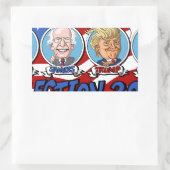 2016年大統領の選挙 長方形シール (バッグ)