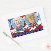 2016年大統領の選挙 長方形シール (封筒)