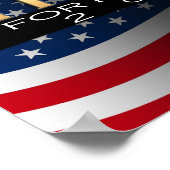 2016年大統領用金ゴールド付き/国旗ドナルド・トランプ ポスター (角)