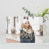 2016年度卒業グリッター招待状 招待状 (スタンド正面)