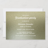 2016年度卒業式シルバーフォイル卒業帽写真 招待状 (裏面)