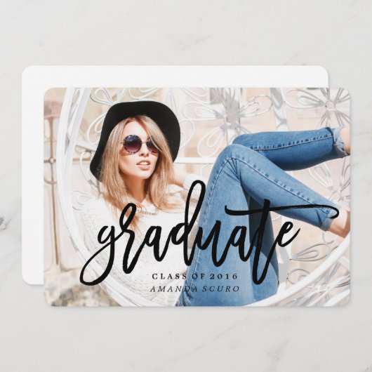 2016年度卒業招待状 招待状 (正面/裏面)